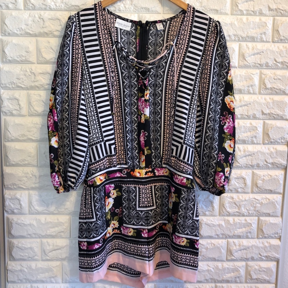 bisou bisou floral jumpsuit